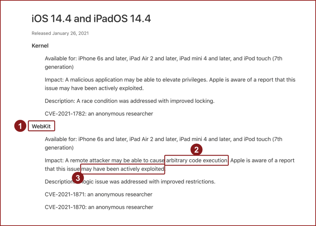 iOS-Security - iOS 14.4 Release